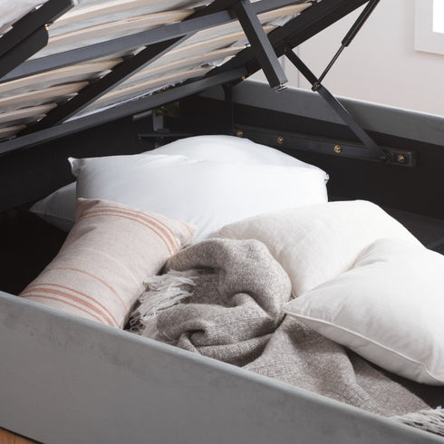 Marquis Ottoman Bed - Grey Velvet